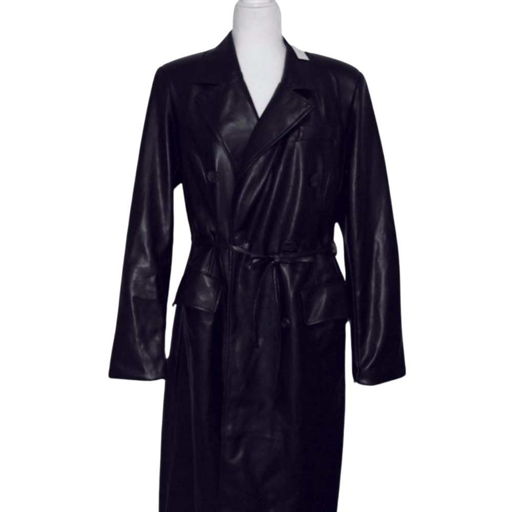 Anthropologie “Soft Leather trench coat jacket
